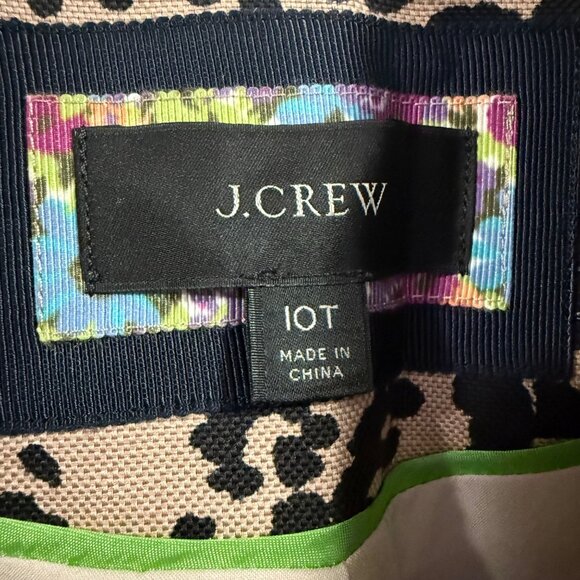 J. Crew Going-Out Blazer in Leopard Print Women's Size 10 T (Tall) - Picture 2 of 5